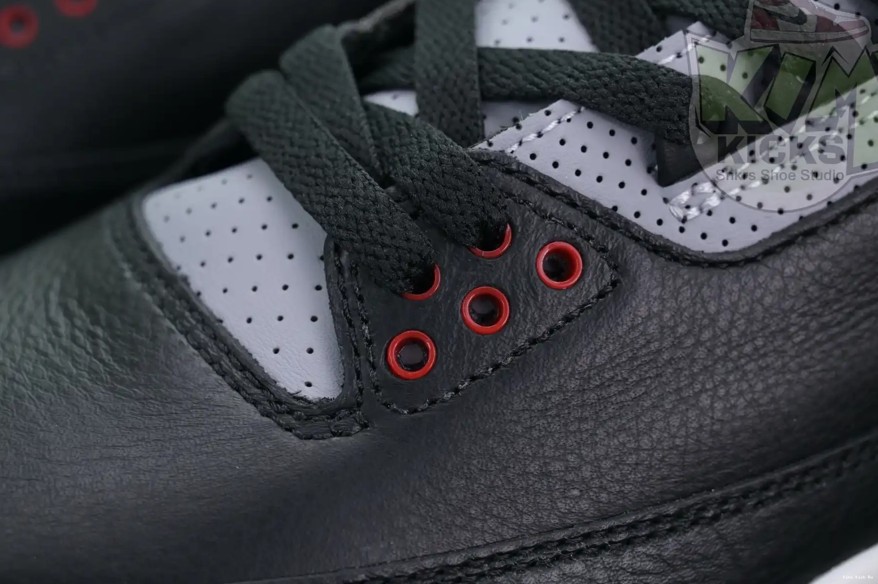 Kimikick Jordan Air Reimagined” 3“Black Cement 0822
